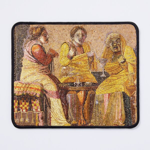 Item preview, ANTIQUE ROMAN MOSAICS ,GREEK COMEDY THEATER SCENE,THREE WOMEN WITH MASKS designed and sold by BulganLumini.