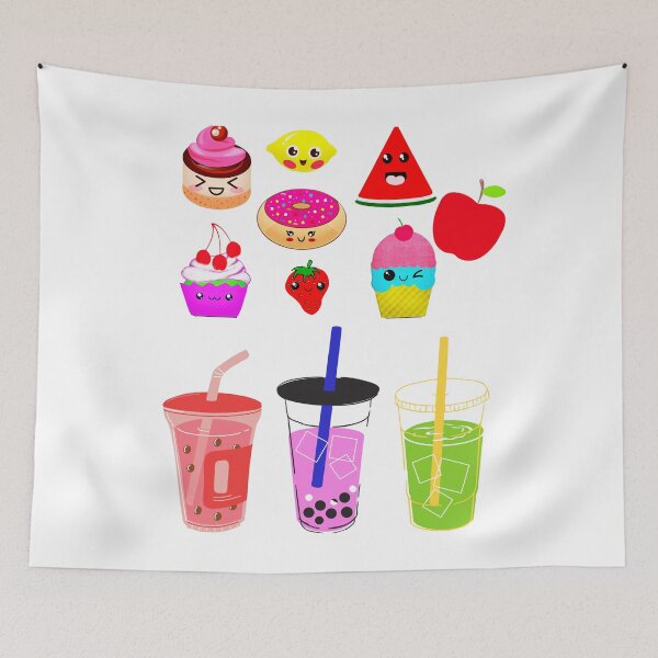 Item preview, Cute Kawaii Boba and Sweets designed and sold by Learntobeamom.