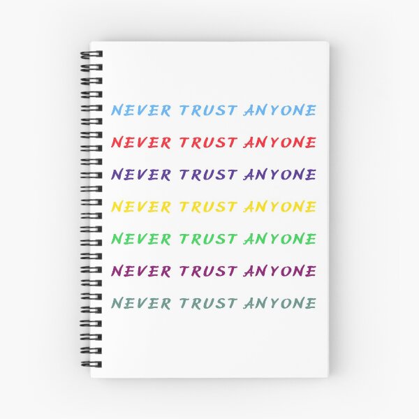 Item preview, Never Trust Anyone  designed and sold by Einsteincreates.