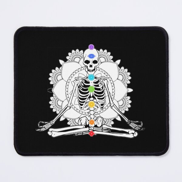Item preview, Chakra Mandala Meditating Skeleton designed and sold by ghazalish.