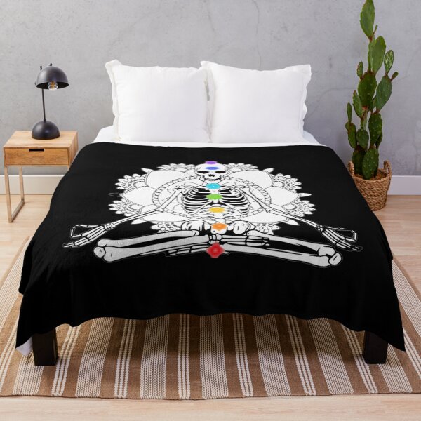 Item preview, Chakra Mandala Meditating Skeleton designed and sold by ghazalish.