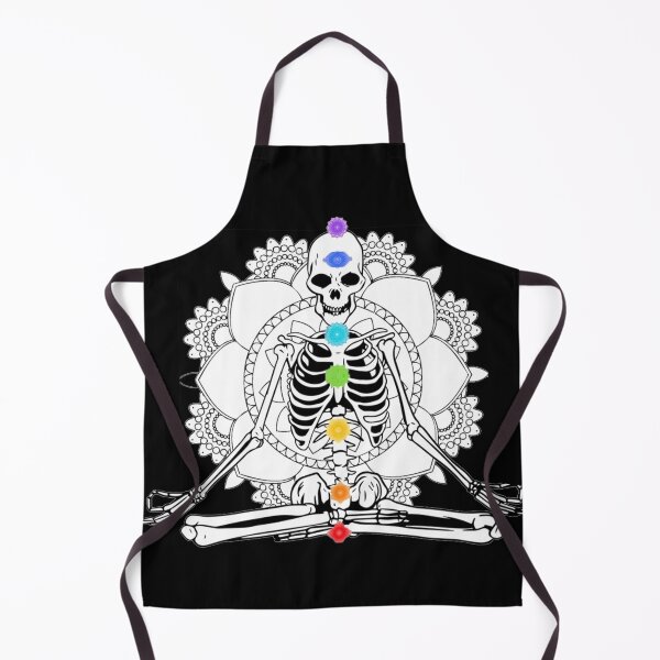 Item preview, Chakra Mandala Meditating Skeleton designed and sold by ghazalish.