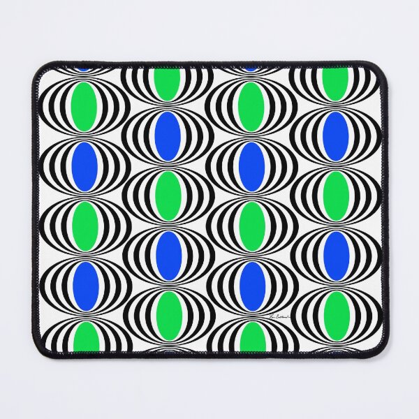 Item preview, Blue Green Black Circles designed and sold by Lois Eastlund.