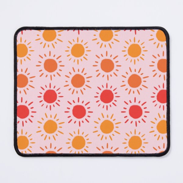 Item preview, Happy Retro Sun Pattern - Pink Orange Red Palette designed and sold by illocharm.