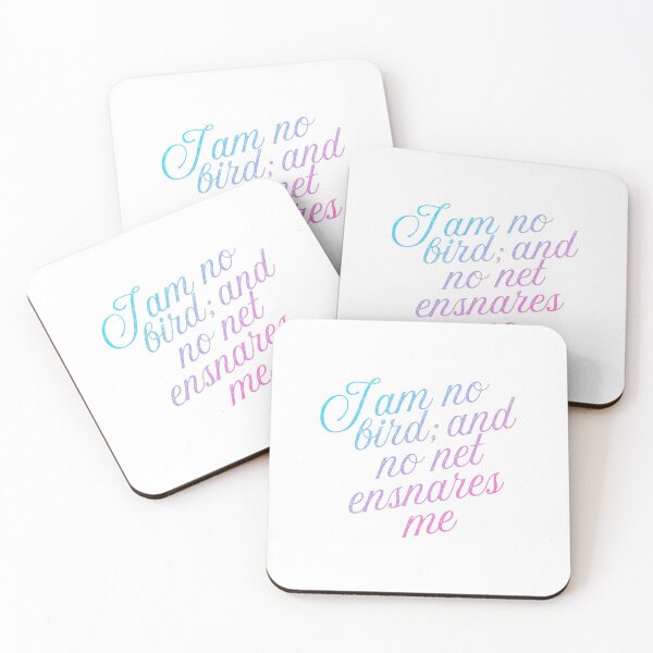 Item preview, Jane Eyre Quote: I am no bird; and no net ensnares me designed and sold by rissidesigns.