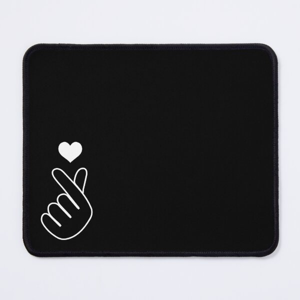 Item preview, KPOP Finger Heart Symbol - Black designed and sold by thelustrous.