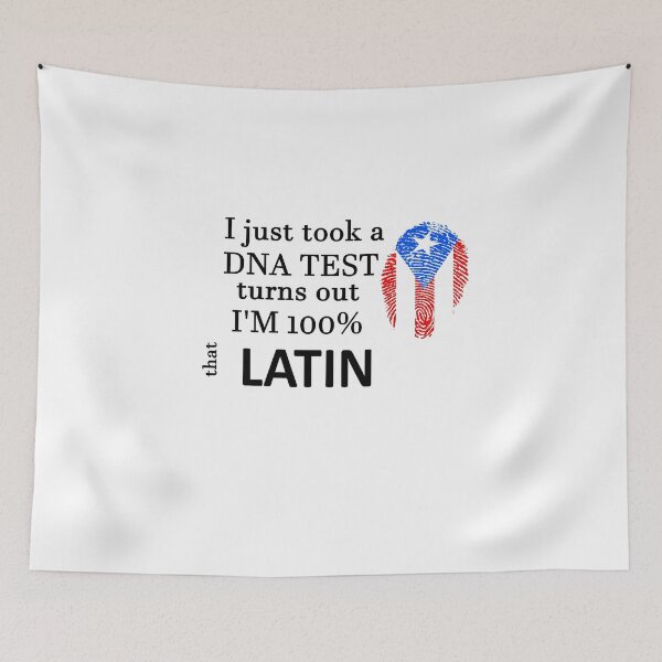 Item preview, Me acabo de hacer una prueba de ADN y resulta que soy 100% latino puertorriqueño Latino Huella digital Español Latino Regalo Latina Español Criollo Hispano designed and sold by LusterCraft.