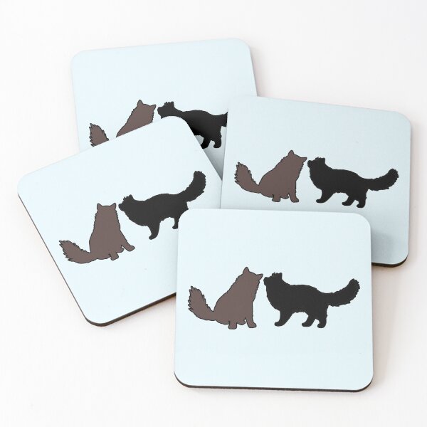Item preview, Gatsby & Daisy Telling Secrets (Brown & Black Cats) designed and sold by andmarstan.