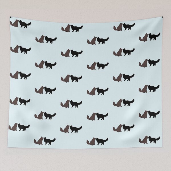 Item preview, Gatsby & Daisy Telling Secrets (Brown & Black Cats) designed and sold by andmarstan.