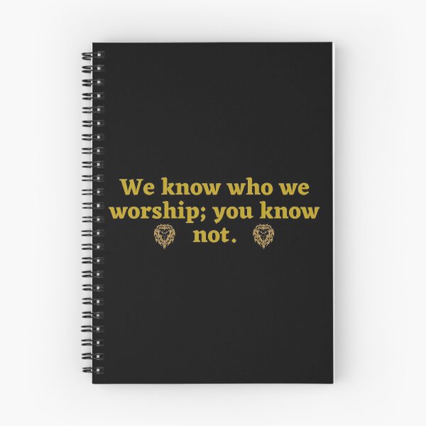 Item preview, We know who we worship; you know not. with lions designed and sold by DaughterofYah.
