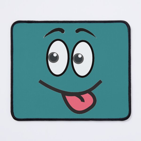 Item preview, Funny Silly face - goofy face - teal designed and sold by ABInspired.