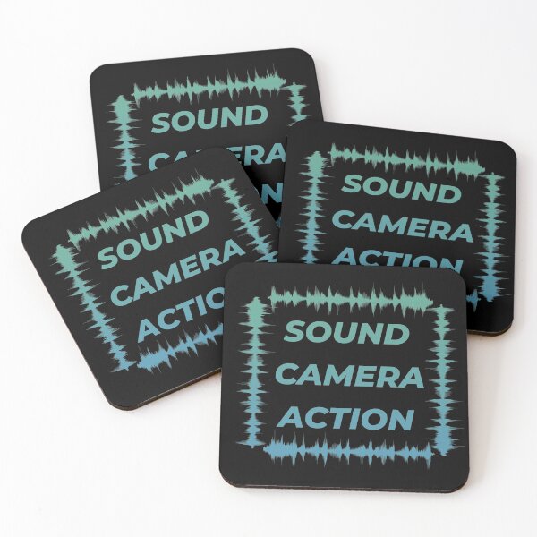Item preview, SOUND Camera Action Audio | Mint Wave Square designed and sold by DanLopesMerch.