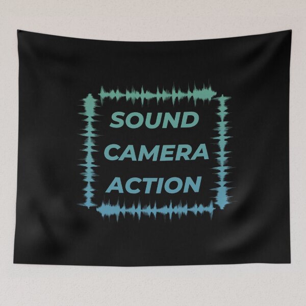 Item preview, SOUND Camera Action Audio | Mint Wave Square designed and sold by DanLopesMerch.