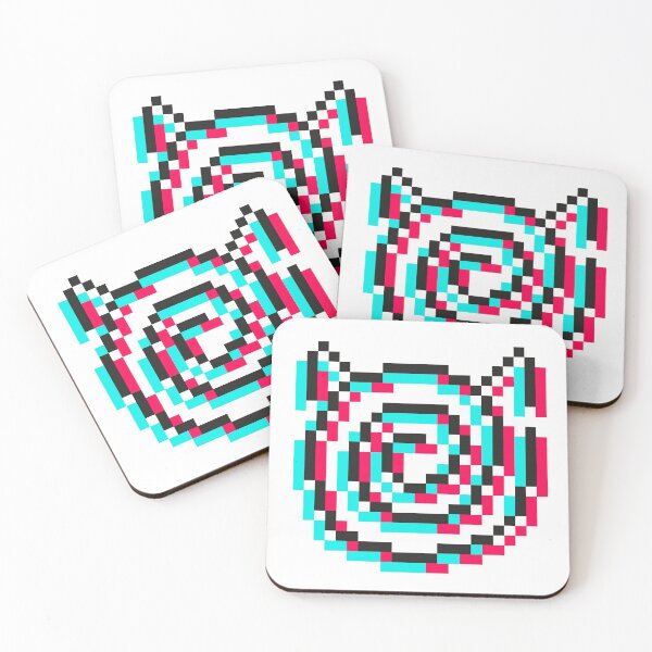 Item preview, Hypno Cat / Hypnotising Cat Pixelart designed and sold by in-vectors.