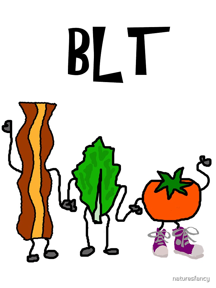 Thumbnail 2 of 2, Baby One-Piece, Funny Bacon, Lettuce, and Tomato Cartoon Characters designed and sold by naturesfancy.