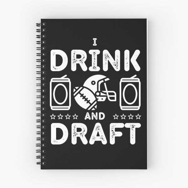 Item preview, I Drink And Draft Funny Fantasy Football Party designed and sold by GrabYourBuzz.