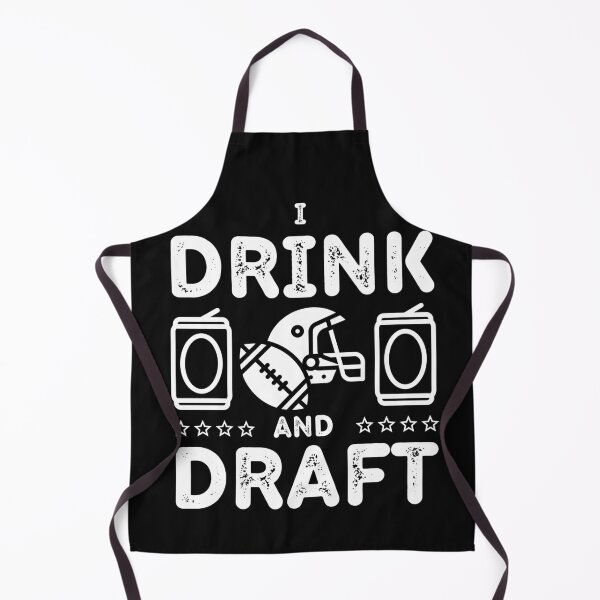 Item preview, I Drink And Draft Funny Fantasy Football Party designed and sold by GrabYourBuzz.