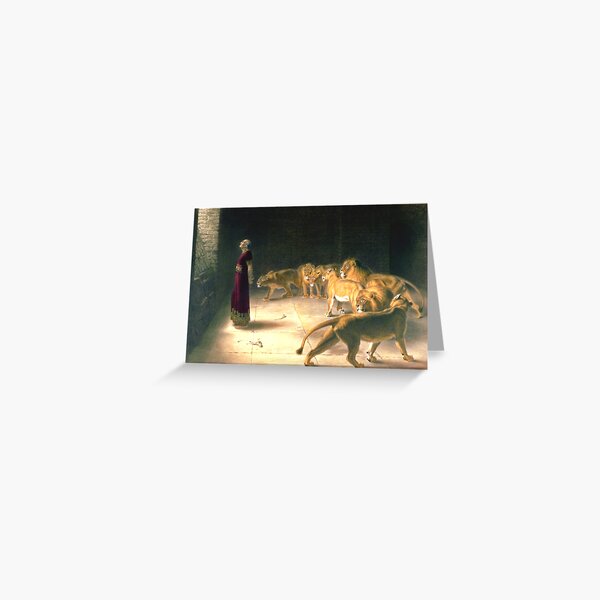 Item preview, Daniel Answer To The King In The Lions Den By Briton Riviere designed and sold by JDesigningMO.