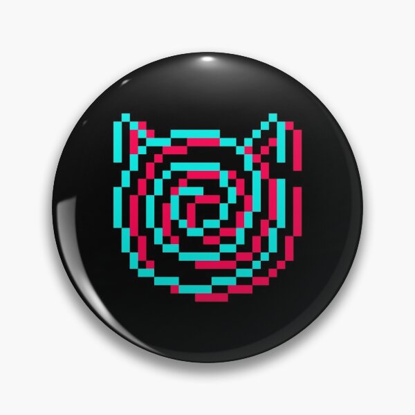 Artikelvorschau, Hypno Cat / Hypnotisierende Katze v2 Pixelart entworfen und verkauft von in-vectors.