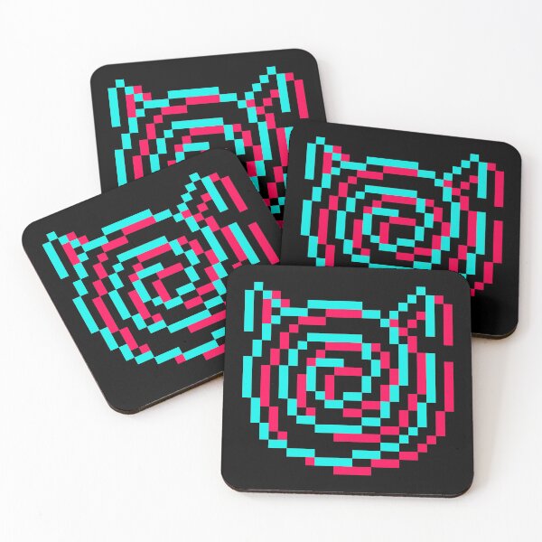 Item preview, Hypno Cat / Hypnotising Cat v2 Pixelart designed and sold by in-vectors.