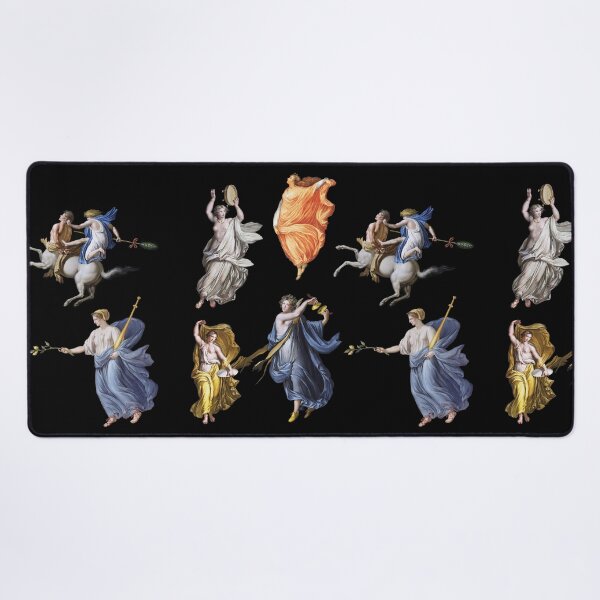 Item preview, DANCING MAENADS  AND CENTAUR ANTIQUE ROMAN MURAL PAINTINGS IN BLACK designed and sold by BulganLumini.