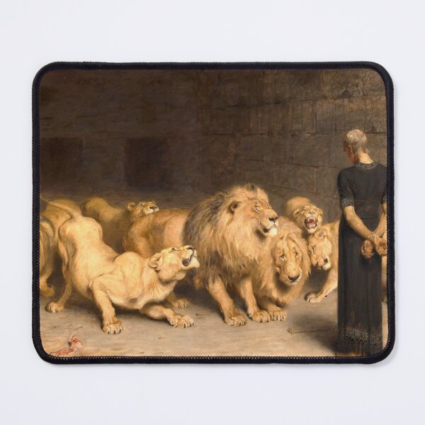 Item preview, Daniel In The Lions Den 1872 By Briton Riviere designed and sold by JDesigningMO.