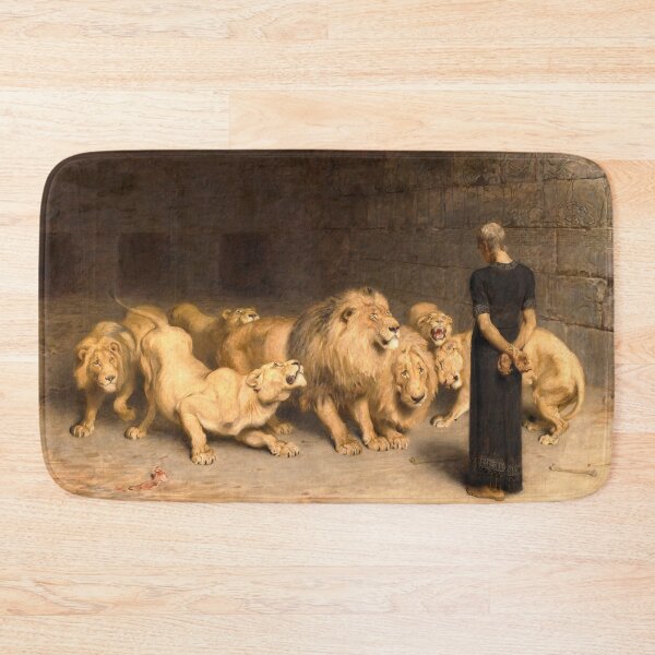 Item preview, Daniel In The Lions Den 1872 By Briton Riviere designed and sold by JDesigningMO.
