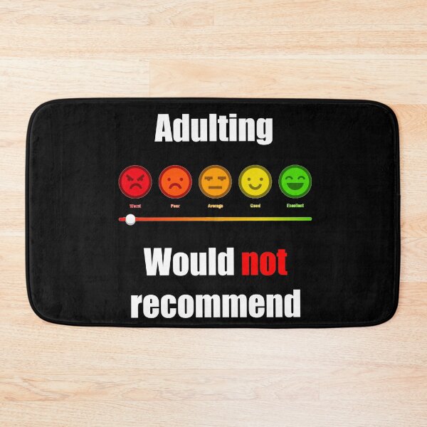 Item preview, Adulting would not recommend  designed and sold by MadTripStudio.