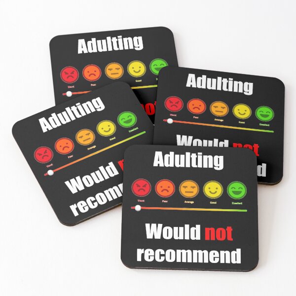 Item preview, Adulting would not recommend  designed and sold by MadTripStudio.