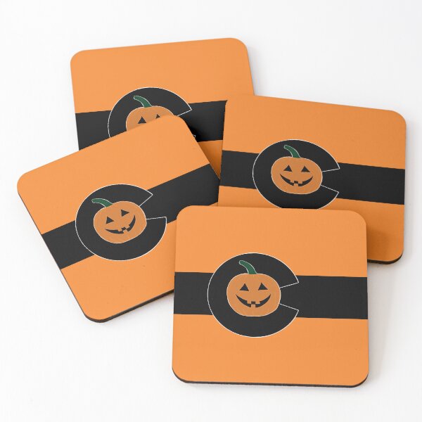 Item preview, Happy Colo-ween Flag Calabaza naranja designed and sold by that5280lady.