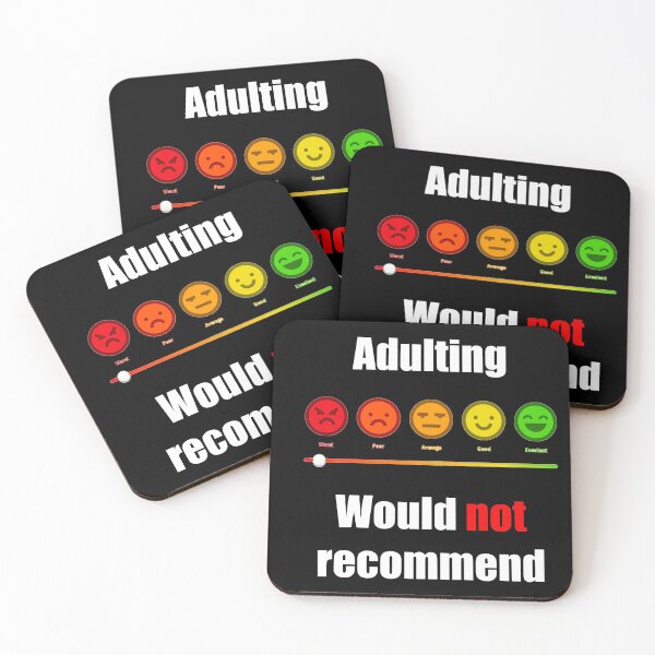 Item preview, Adulting would not recommend  designed and sold by MadTripStudio.