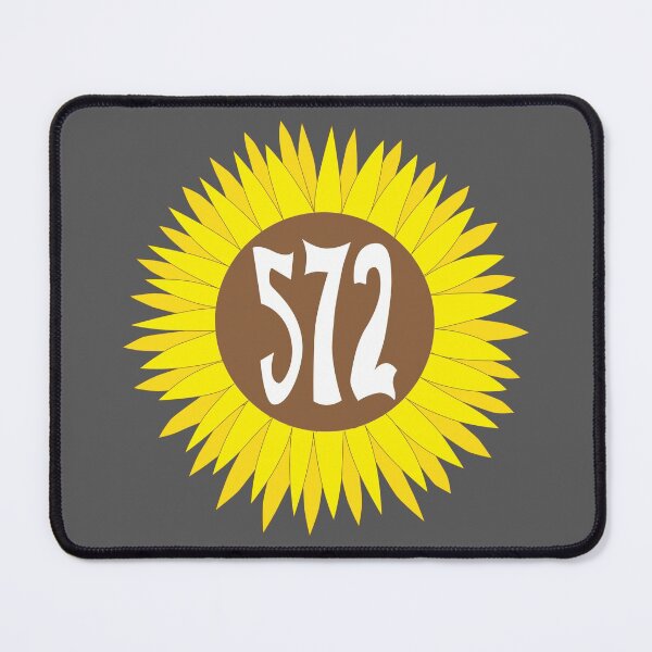 Item preview, Hand Drawn Oklahoma Sunflower 572 Area Code designed and sold by itsrturn.