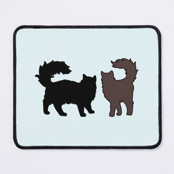 Item preview, Gatsby & Daisy Vibing (Brown & Black Cats) designed and sold by andmarstan.