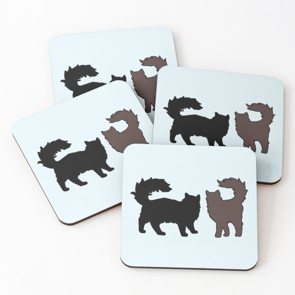 Item preview, Gatsby & Daisy Vibing (Brown & Black Cats) designed and sold by andmarstan.