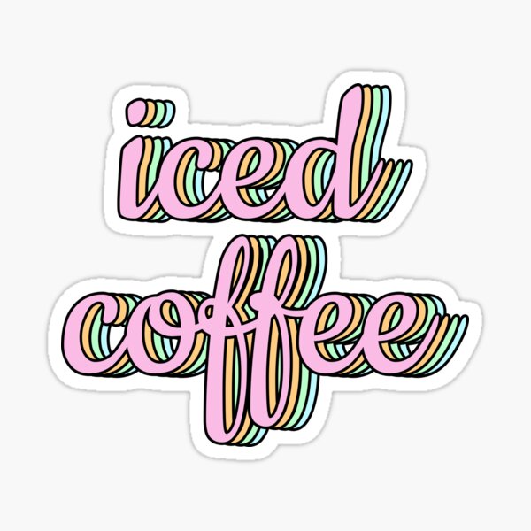 Item preview, Iced Coffee Retro Pastel designed and sold by lukassfr.