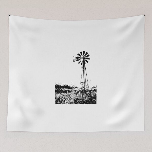 Item preview, Black & white sketch of a windmill....!! designed and sold by VIVEK KUMAR RAI.