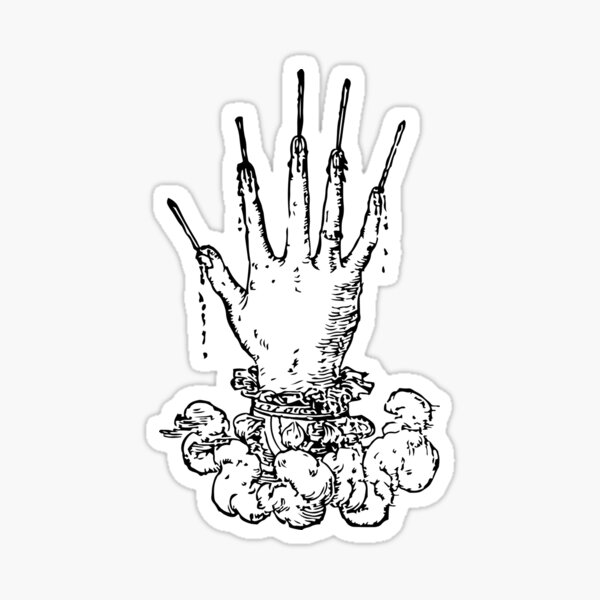 Item preview, Devises Héroïques - The Hand Of Glory (black) designed and sold by TheWhiteBear.