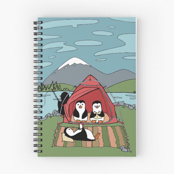 Item preview, Penguin Family Camping in a Red Tent designed and sold by Otter-Grotto.
