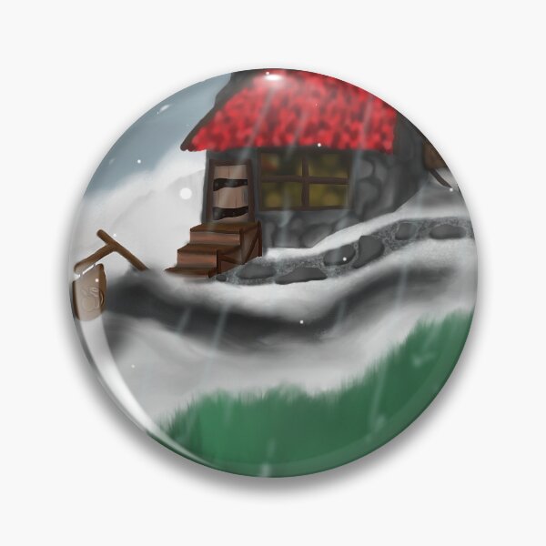 Item preview, Snowy medieval tavern and inn designed and sold by BerryShyKittens.