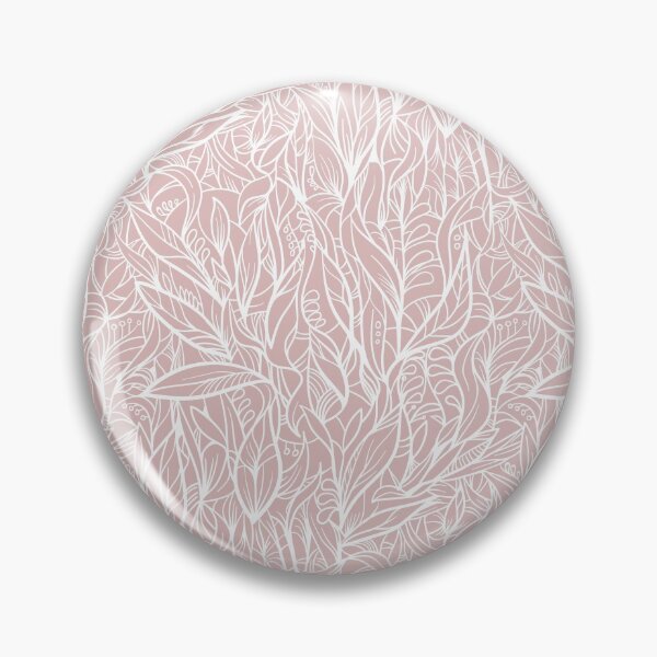 Item preview, White decorative leaves on a blush pink background designed and sold by Olga Lashko.