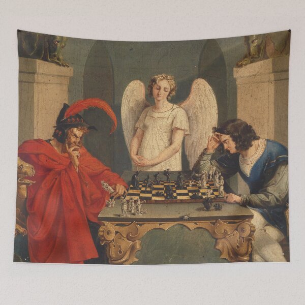 Item preview, Faust And Mephistopheles Playing Chess designed and sold by JDesigningMO.