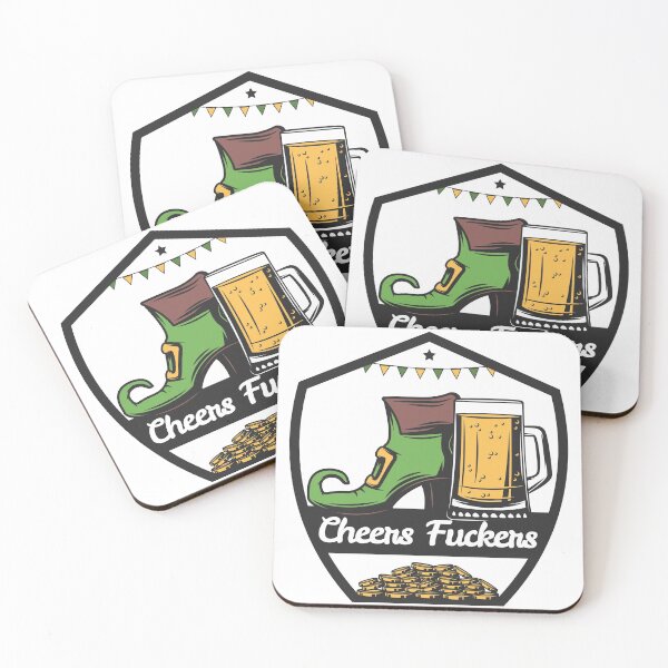 Item preview, Cheers fuckers irish shamrock designed and sold by IzzyTheWizz.