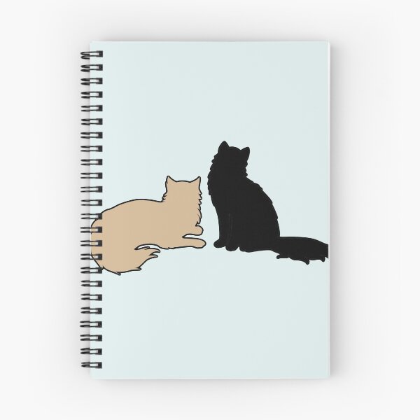 Item preview, Bella & Edward Looking At You (Black & Beige Cats) designed and sold by andmarstan.