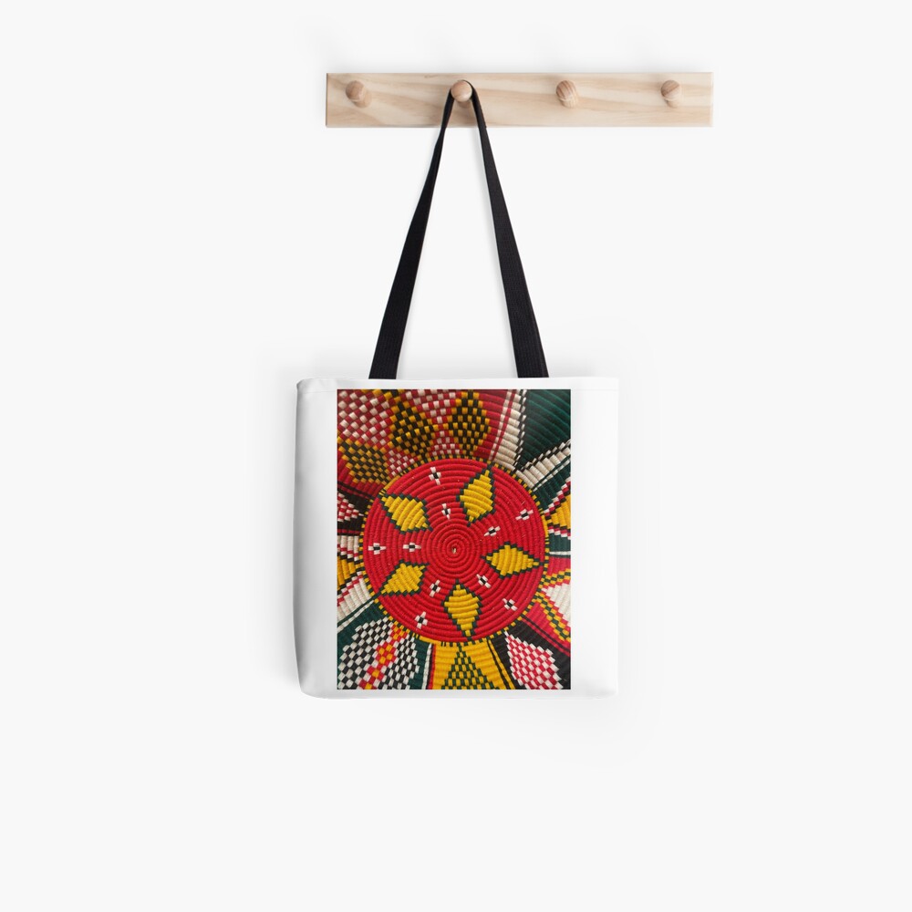 Ethiopian Cross Tote Bag : Red | Konjo Arts & Design
