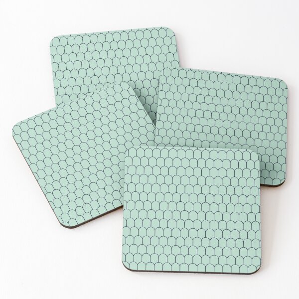 Item preview, Art Deco Arch - Mint & Blue designed and sold by TWPCdesigns.