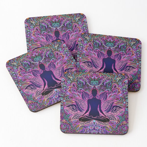 Item preview, Sitting Buddha over colorful background designed and sold by Golden-Peace.
