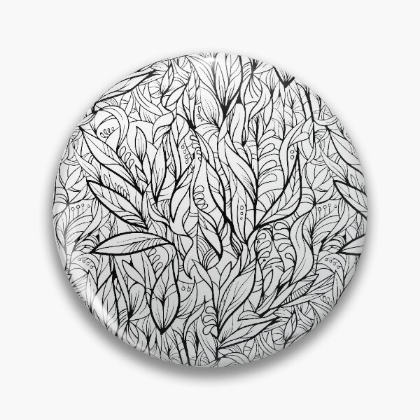 Item preview, Black and white decorative leaves designed and sold by Olga Lashko.