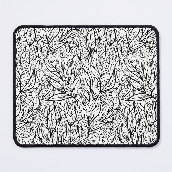 Item preview, Black and white decorative leaves designed and sold by Olga Lashko.