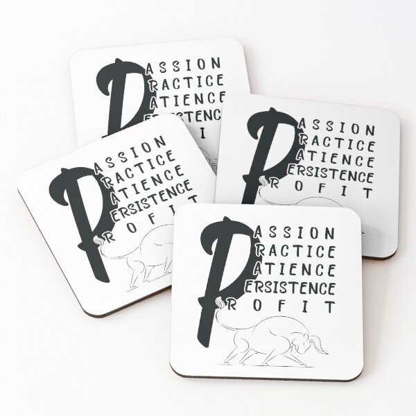 Item preview, Passion Practice Patience Persistence Profit, Bull Market Funny Quotes designed and sold by levdone.