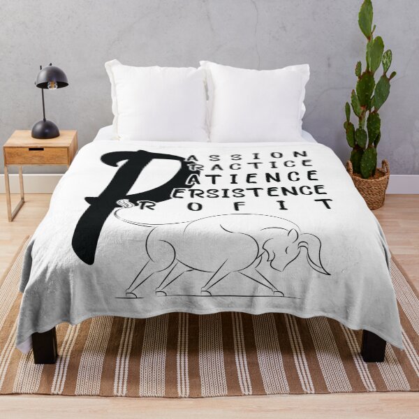 Item preview, Passion Practice Patience Persistence Profit, Bull Market Funny Quotes designed and sold by levdone.